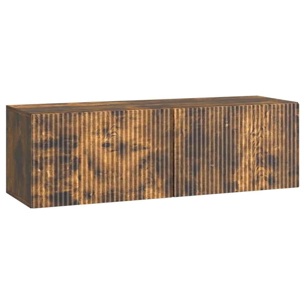 Mobile TV da Muro | Armadietto TV | Mobile Porta TV Rovere Fumo 98 x 31 x 30 cm