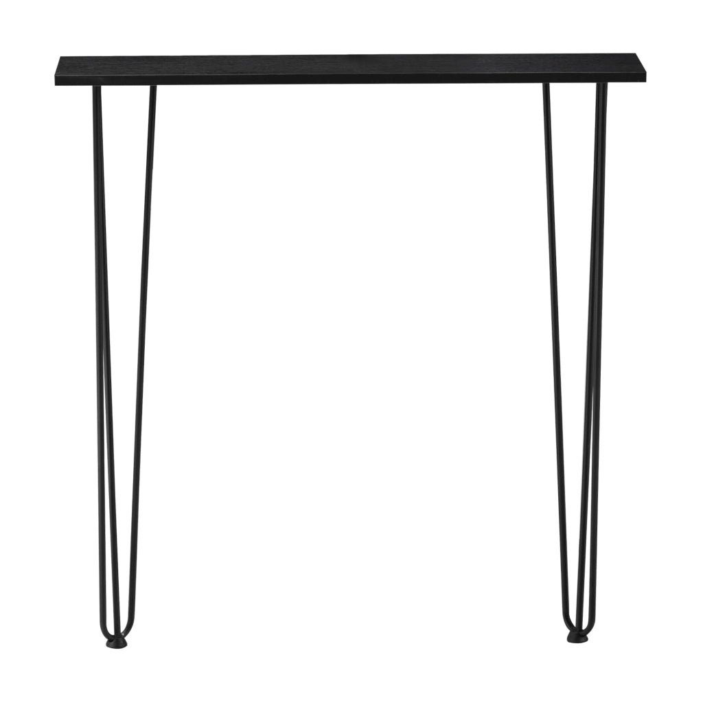 Consolle da Muro Kokemäki con Gambe a Forcina Nero 82 x 80 x 18 cm [en.casa]