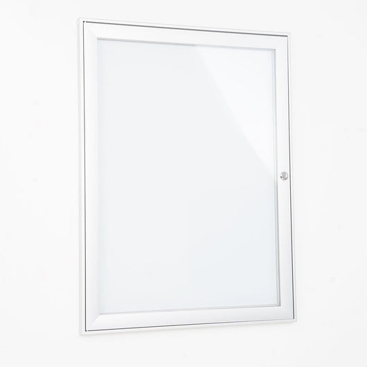 Bacheca con Apertura a Battente 52,1x69,6x2,3 cm in Alluminio Silver