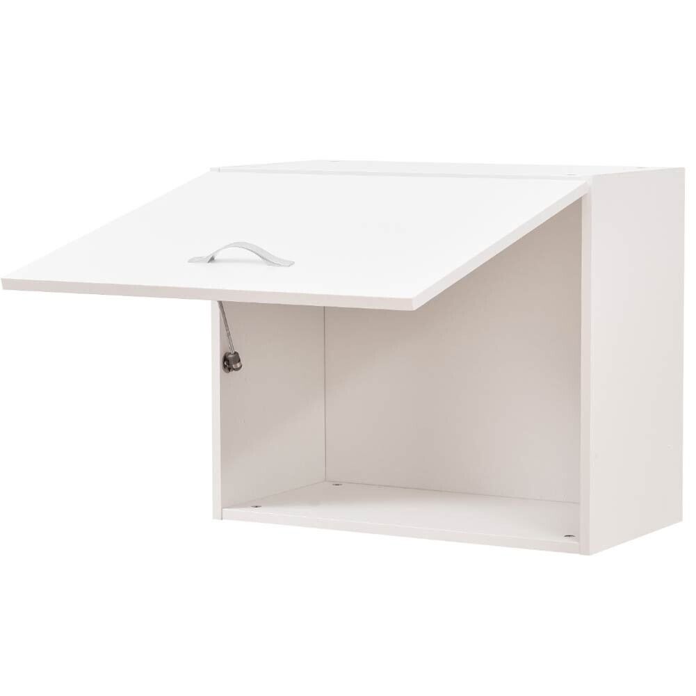 Pensile da Cucina Ribaltabile Muro Armadio Sospeso Parete Colore Bianco