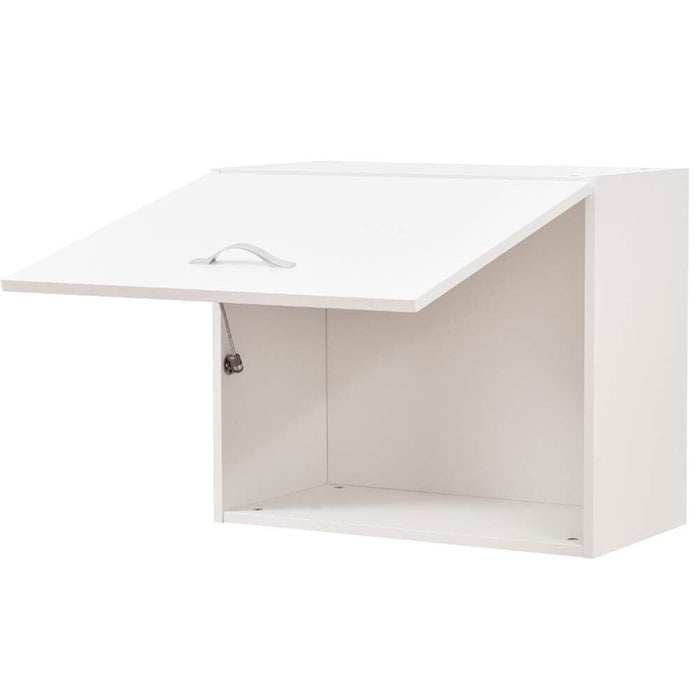 Pensile da Cucina Ribaltabile Muro Armadio Sospeso Parete Colore Bianco