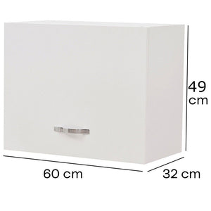 Pensile da Cucina Ribaltabile Muro Armadio Sospeso Parete Colore Bianco