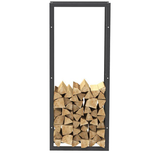 Portalegna Supporto Metallo Porta Legna Interno Legnaia Camino Stufa 150x60x25cm
