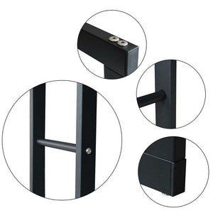 Portalegna Supporto Metallo Porta Legna Interno Legnaia Camino Stufa 150x60x25cm