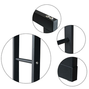 Portalegna Supporto Metallo Porta Legna Interno Legnaia Camino Stufa 150x80x25cm