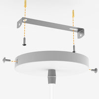 Lampadario Lampada Sospensione Piramide 25cm Design Moderno Paralume Bianco