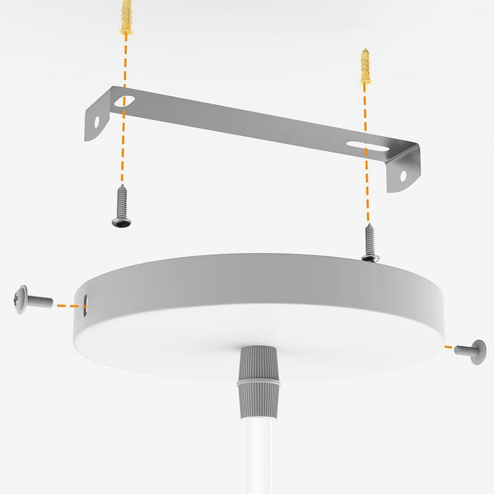 Lampadario Lampada Sospensione Piramide 25cm Design Moderno Paralume Bianco