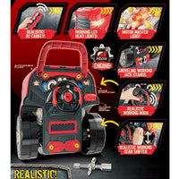 Macchina Elettrica da Costruire Giocattolo Bambini Luci Suoni Accessori Rosso