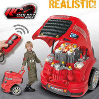 Macchina Elettrica da Costruire Giocattolo Bambini Luci Suoni Accessori Rosso