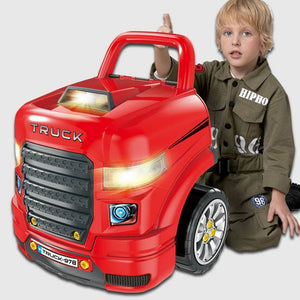 Macchina Elettrica da Costruire Giocattolo Bambini Luci Suoni Accessori Rosso