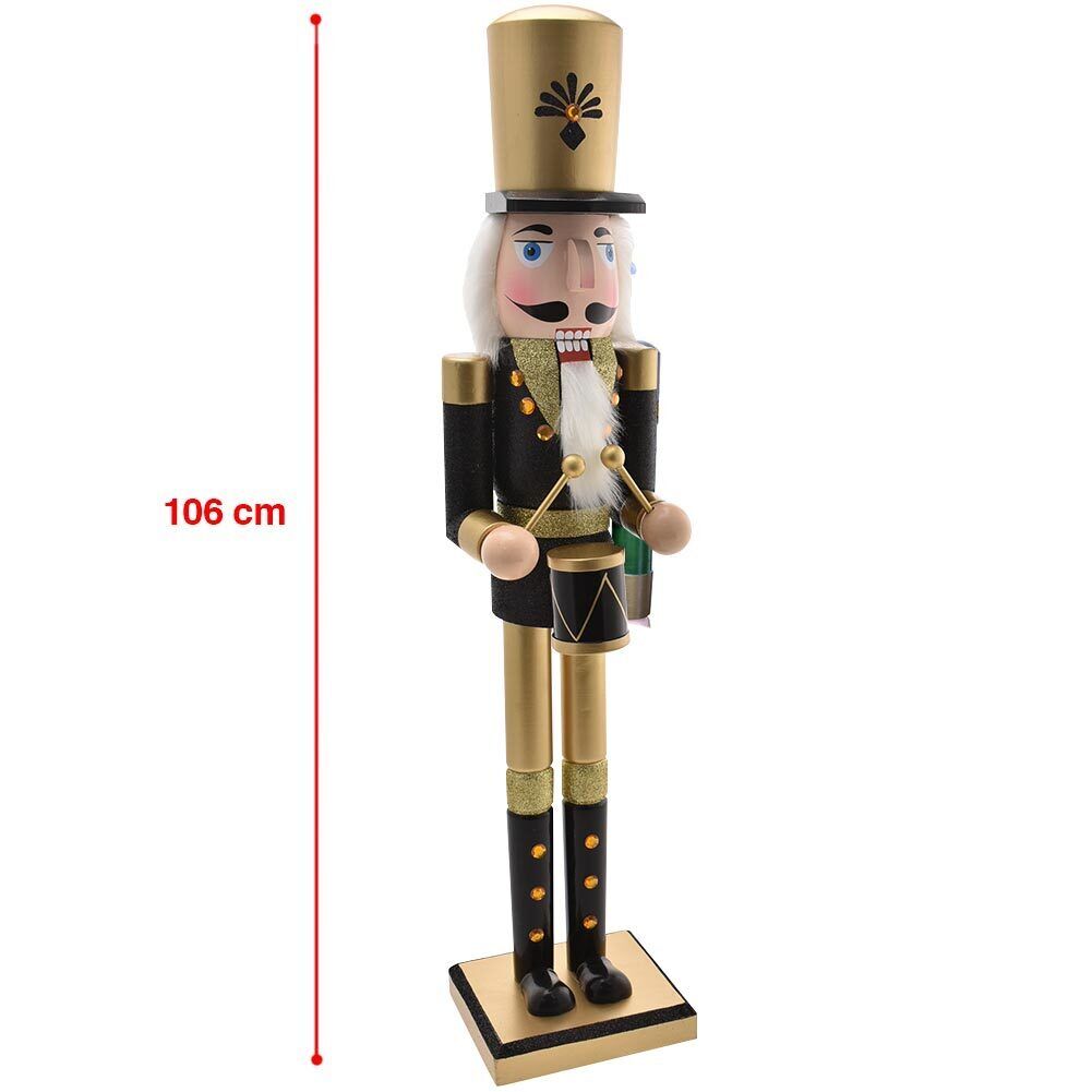 Soldato Schiaccianoci di Natale in Legno Altezza 106 cm Decorazioni Natalizie