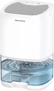 Dehumidificatore 2in1 - Purificatore dell'aria - Capacità 1L - Illuminazione LED - Miglioramento della qualità dell'aria - Camera da letto/Sala - Compatta - Bianco