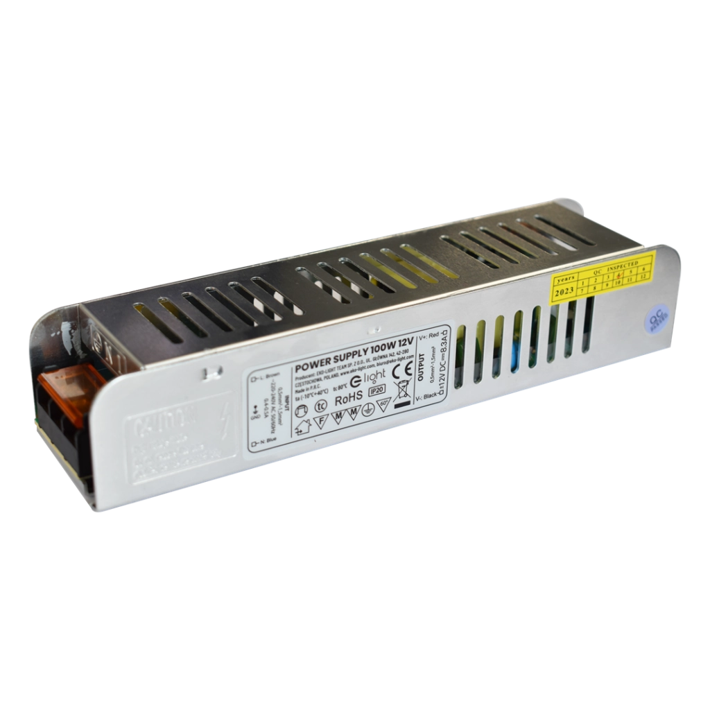 Alimentatore LED 100W 12V DC IP20 metal Eko-Light EKZAS366