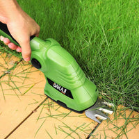 Forbici Cesoie Sfoltirami Elettrico a Batteria Tagliaerba Tagliasiepi USB 2 Lame