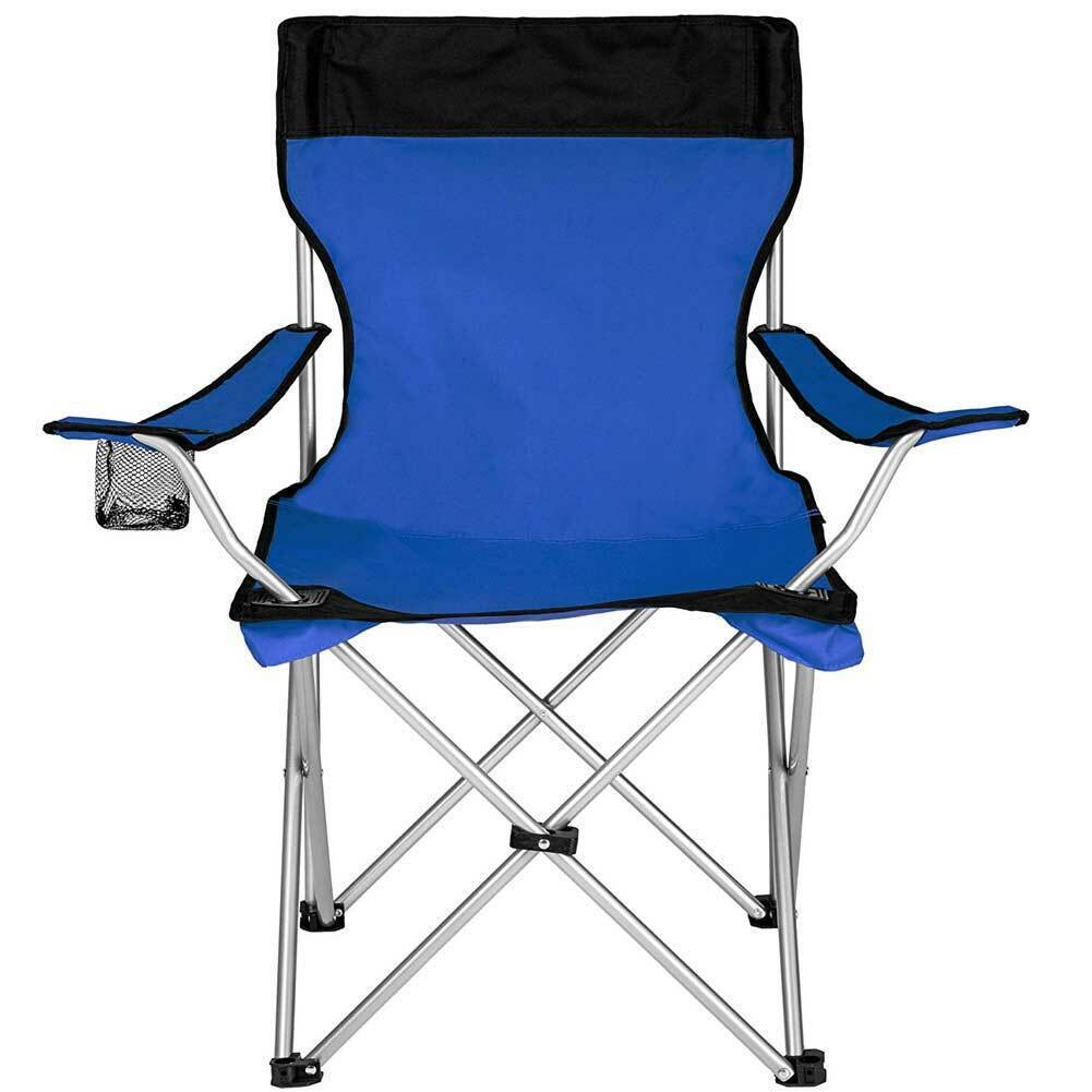 Sedia Pieghevole Da Campeggio Con Borsa Camping Sedia Spiaggia Da Esterno Blu