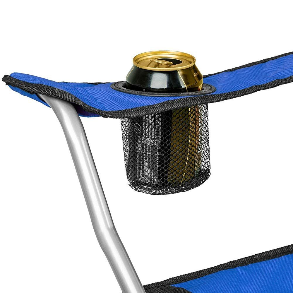 Sedia Pieghevole Da Campeggio Con Borsa Camping Sedia Spiaggia Da Esterno Blu