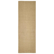 Tappetino tiragraffi in sisal per gatti 100 x 300 cm Marrone chiaro 02_0045539
