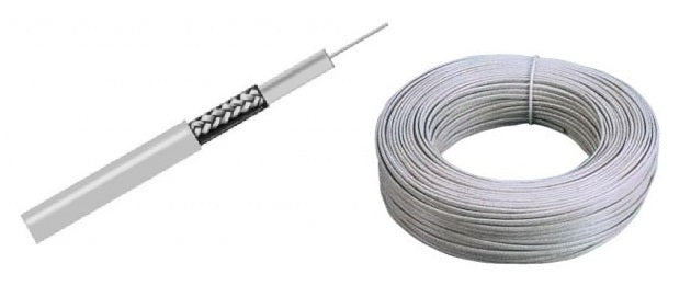 CAVO TV SATELLITE 0,81 ohm75 MM. 5 confezione da METRI LINEARI 100