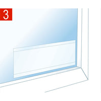 4 Trappole Insetti Trasparenti per Finestre Adesiva Facile da Installare 21x7 cm