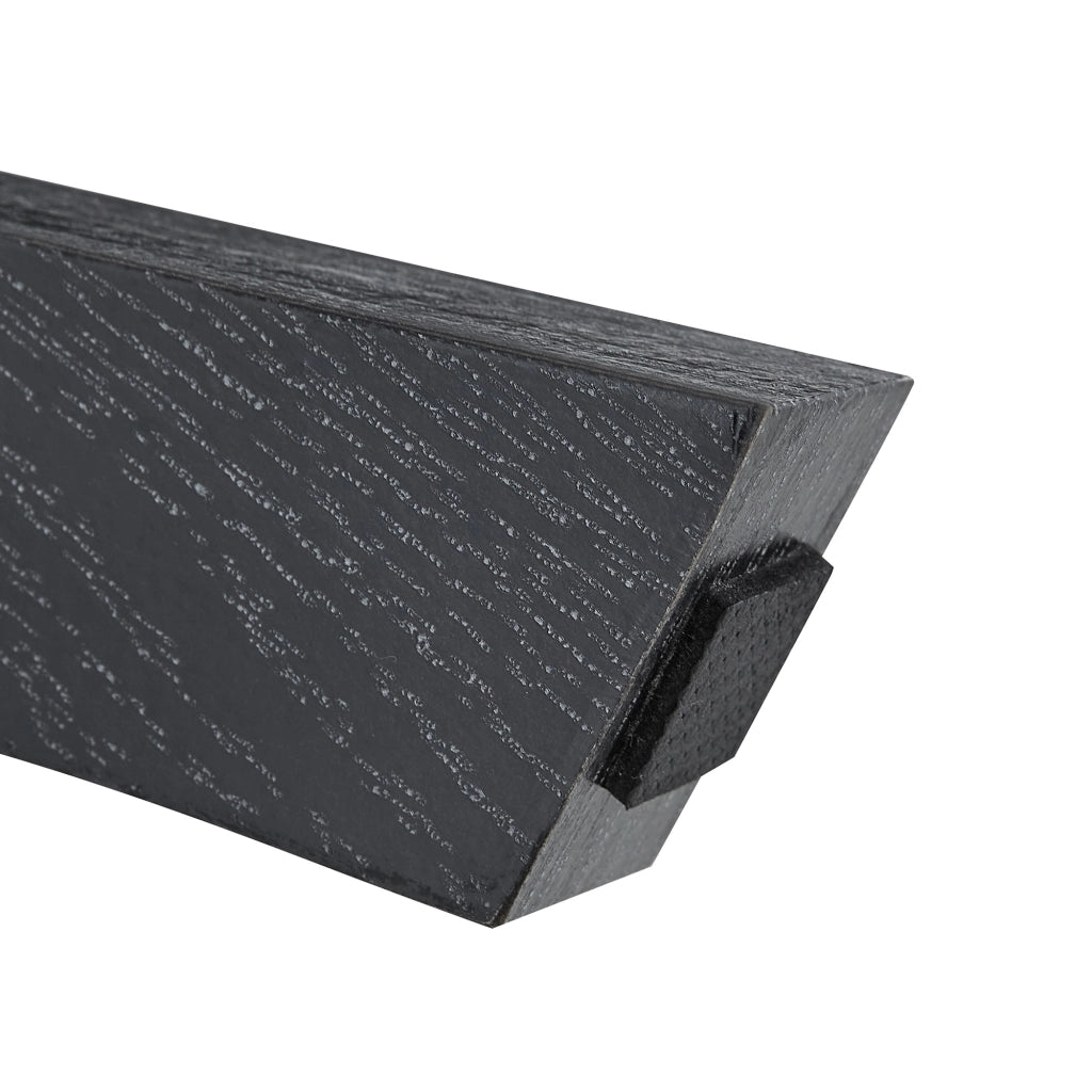 Tavolino da caffè rotondo con piano in vetro e base in MDF per soggiorno 80 x 42.2 cm