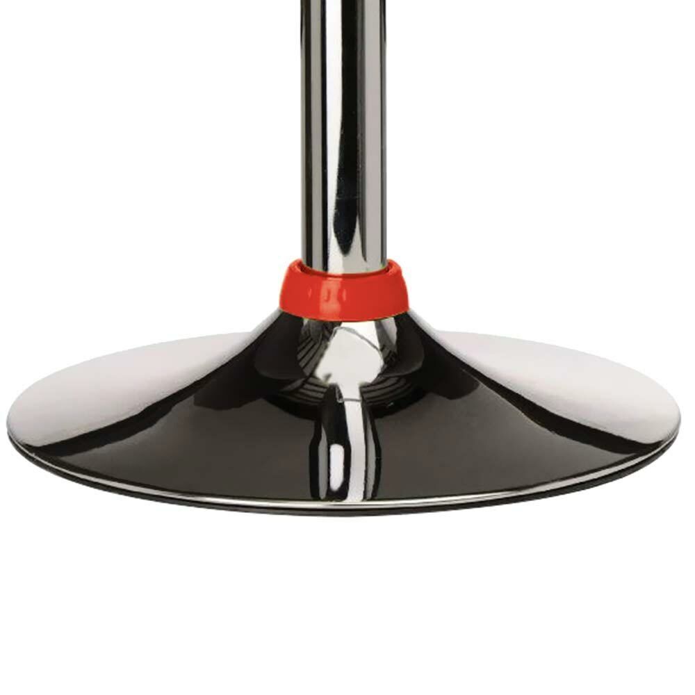 Sgabello Cucina Regolabile in Acciaio e ABS Seduta Girevole Rosso Casa Bar