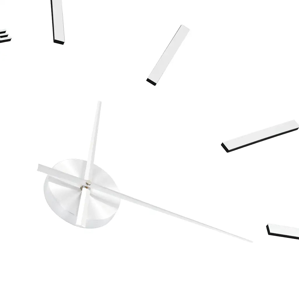 Orologio da Parete 3D in Stile Moderno 100cm XXL Argento 50637