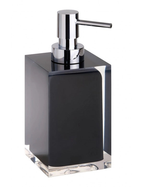 Set di 4 accessori da bagno freestanding VISTA in resina nera