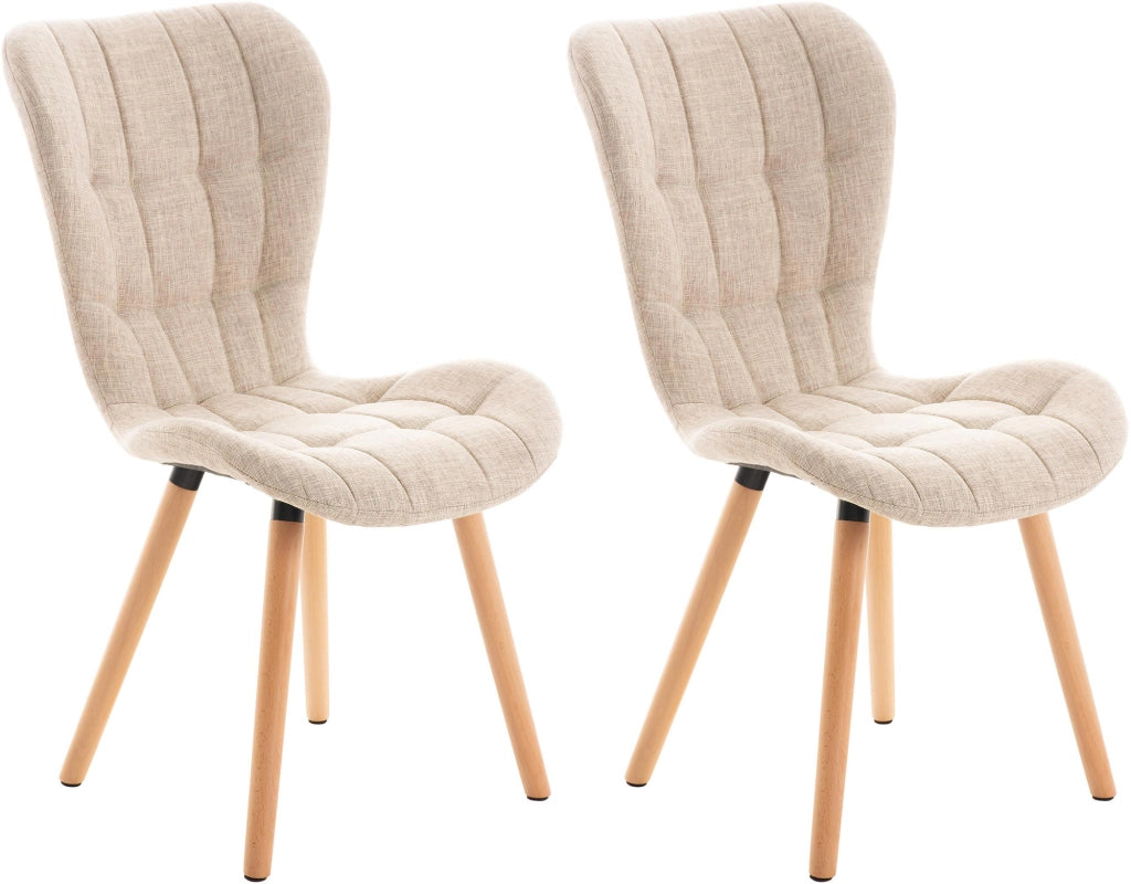 2er Set Stuhl Elda Stoff