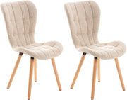 2er Set Stuhl Elda Stoff