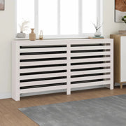 Copertura Termosifone Bianca 169x19x84 cm Legno Massello Pino 822607