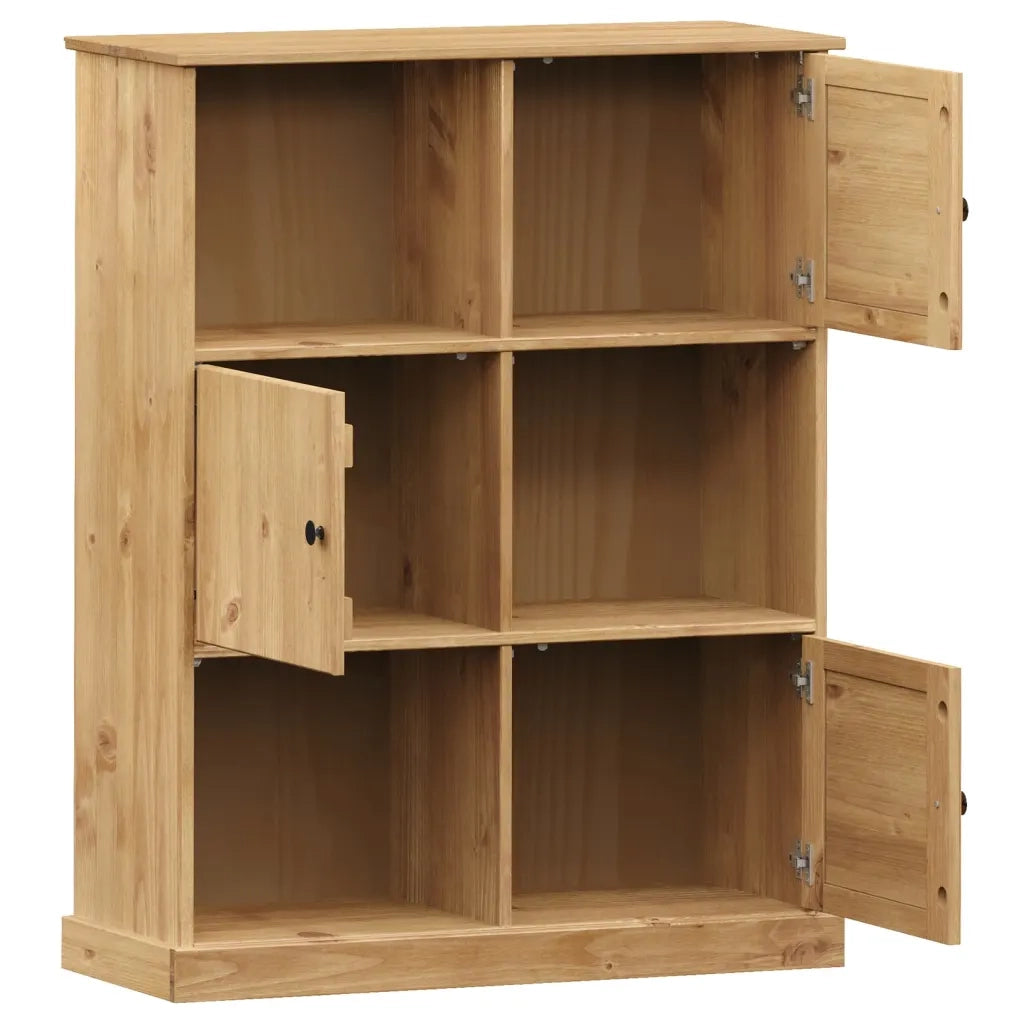 Libreria VIGO 90x35x114,5 cm in Legno Massello di Pino 353181