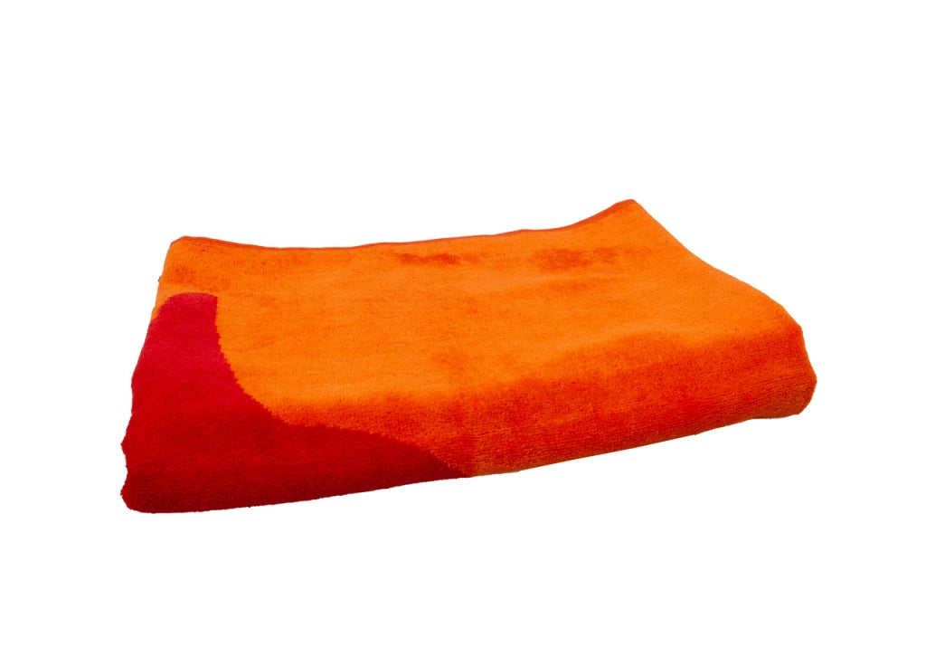 Telo Mare Jacquard Spugna Asciugamano Spiaggia Disegno Flipper - Telo Mare - Arancio