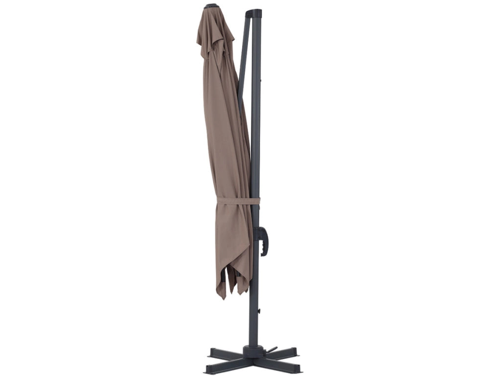 Ombrellone da giardino a sospensione "Sun 3 " - Quadrato - 3 x 3 - Talpa - Base inclusa