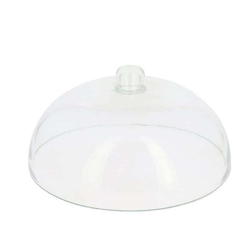 ALZATA PORTATORTA H 20 X 29 CM PORTA DOLCI IN VETRO TRASPARENTE