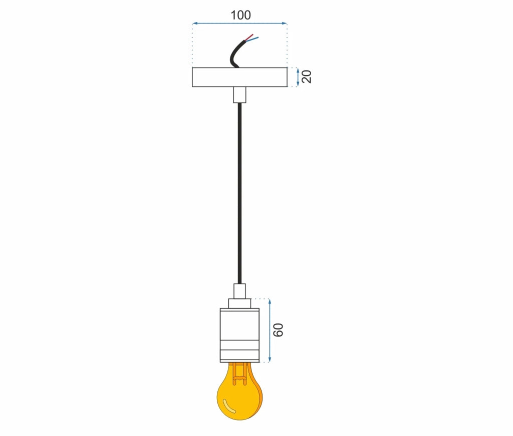Lampada Da Soffitto Pensile Montatura Chome Black APP350-1CP