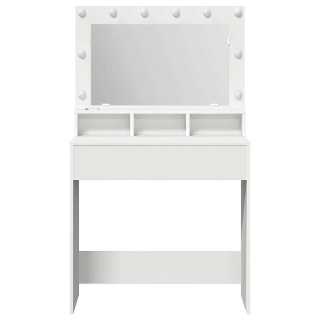 Tavolo da Trucco Bianco 78,5 x 41 x 135 cm Legno multistrato 865109