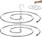 Reggisepialetto in acciaio inossidabile - Plafondbeugel - Ruimtebesparend - Spiraalhanger - Kledingstandaard - Dimensioni 40x38x12 cm - Reggisepialetto per letto