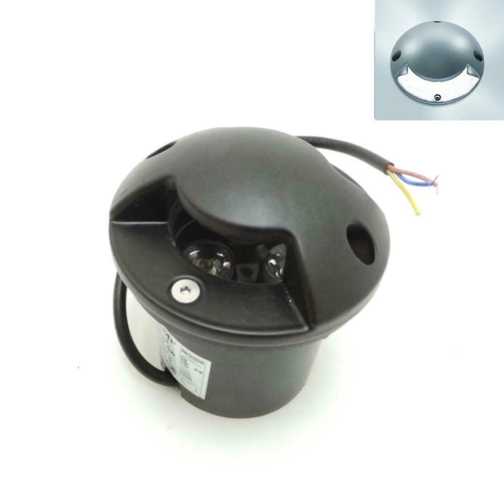 Segnapasso Faretto LED 3W Calpestabile Carrabile Esterno Incasso MonoLuce 1 Lato Fascio Luce Fredda 6000k IP65