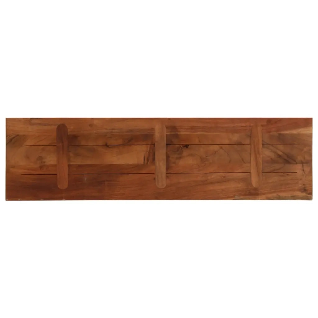 vidaXL Piano Tavolo 120x30x2,5 cm Rettangolare in Massello di Recupero