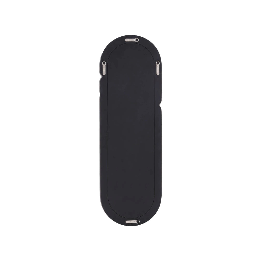 Specchio ovale finitura lucida, 160cm, nero
