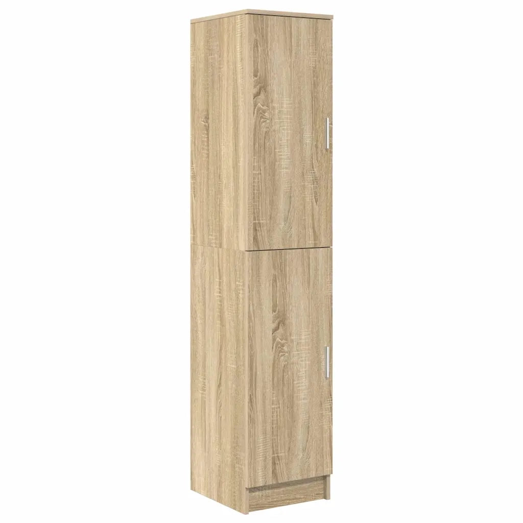 vidaXL Scrivania con Spazio di Archiviazione 2 pcs Rovere Sonoma