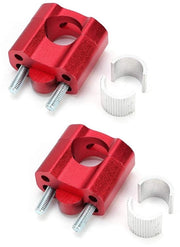 Accessori per motocicletta - Stabilizzatore 1 pezzo 22 mm/28 mm - Fermo sterzo - Accessori per motocicletta - Alzatori - Rosso - Compatibile con diversi modelli
