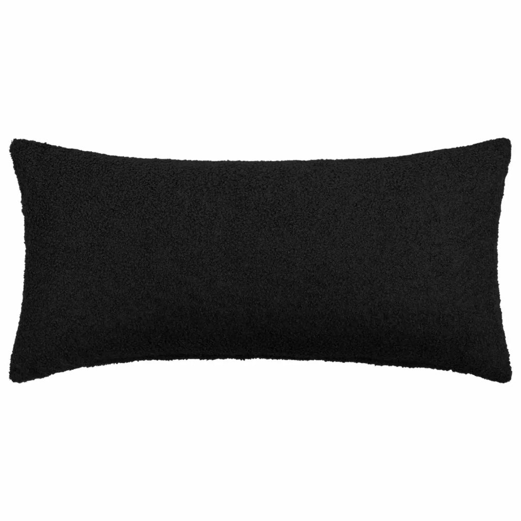 Federa 2 pcs HEERLEN Nero 40 x 80 cm Bouclé 909949