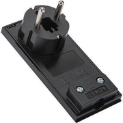 SPINA MOBILE RIBASSATA SCHUKO CLOCK FME - NERO 2P+T 16A- 2 pezzi
