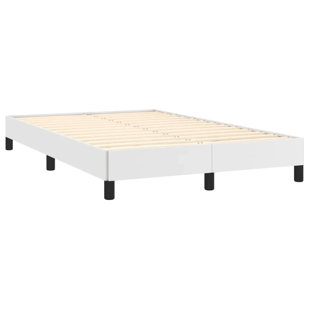 Giroletto a Molle con Materasso Bianco 120x190 cm in Similpelle 3269820