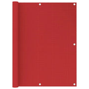 Schermo per balcone schermo per la privacy 120 x 400 cm HDPE rosso 02_0010344