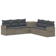 Set di divani 7 pcs Grigio e Grigio Scuro 3448804