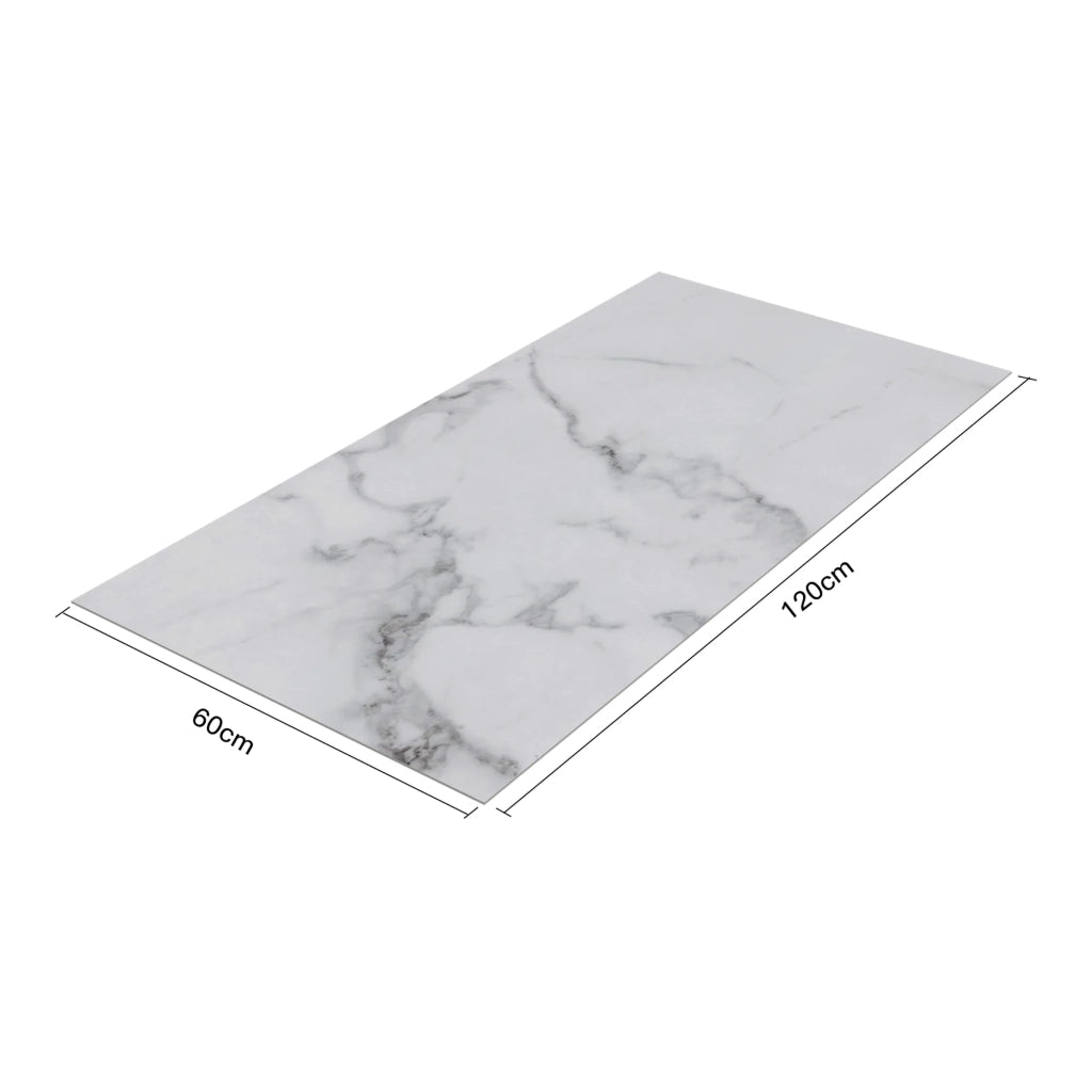 Set di 4 pannelli decorativi da parete 120 x 60 cm marmo bianco 03_0010658