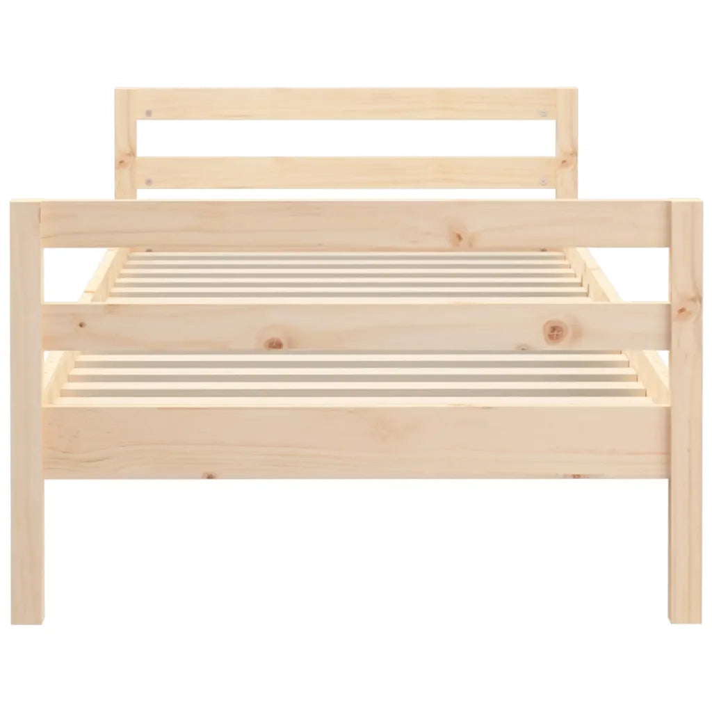 Giroletto senza Materasso-Struttura Letto 75x190 cm in Legno Massello di Pino 447195