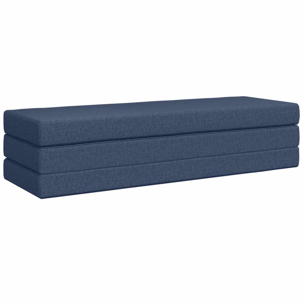 Divano Letto Pieghevole 200 x 67 x 45 cm Blu 900261